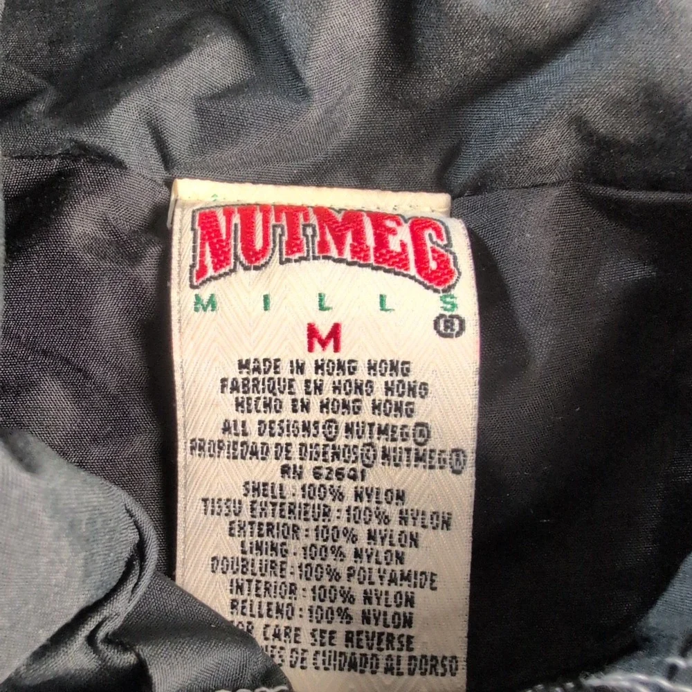 Vintage 90s Nutmeg Mills Boston Celtics NBA Windbreaker Jacket Green Black M
